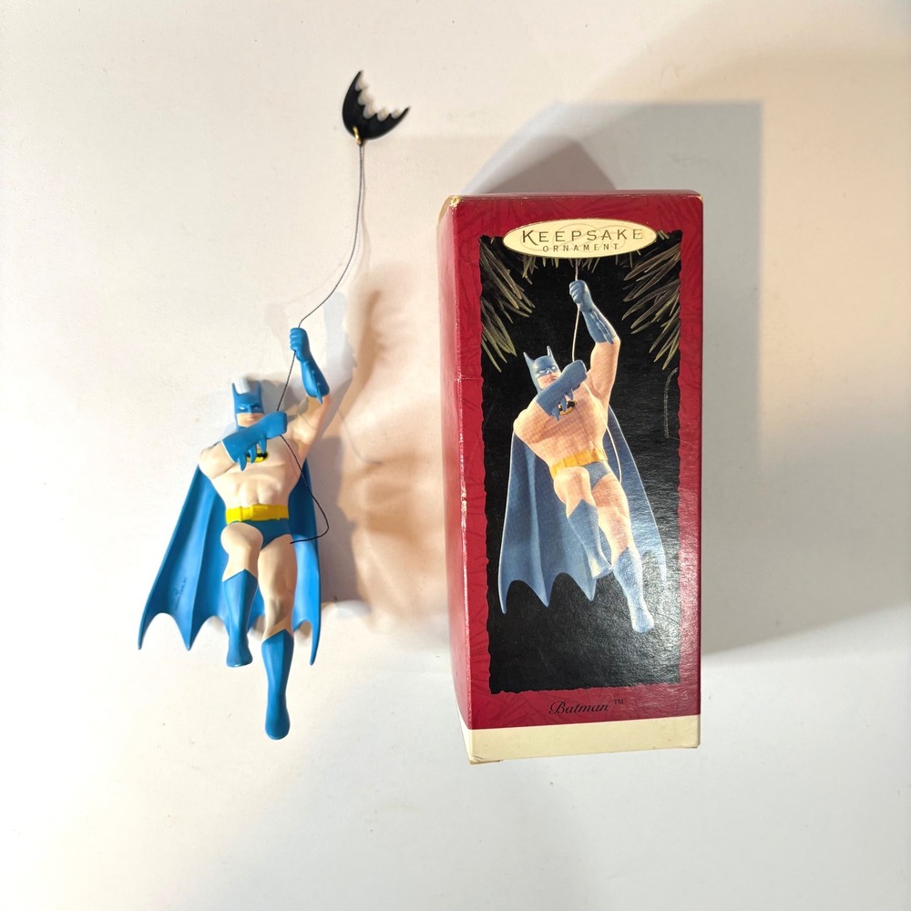 Hallmark Keepsake Batman Ornament DC Comics Blue Suit Grappling Hook with Box